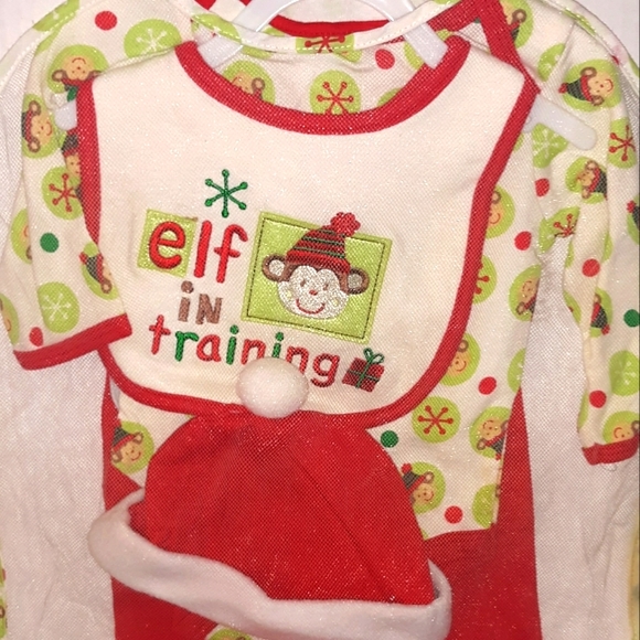 NWT Christmas Baby Gear 5 PC Elf Holiday Set - Picture 12 of 13